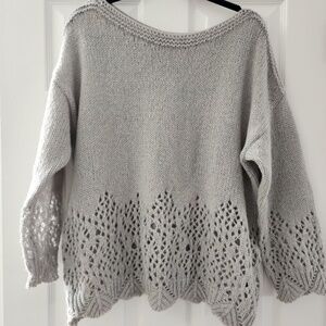 Pretty light grey Pullover Sweater Top